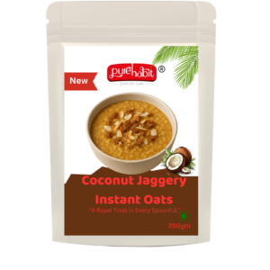 Healthy Coconut Jaggery Oats – Pure Habit Instant Oats with Natural Sweetener