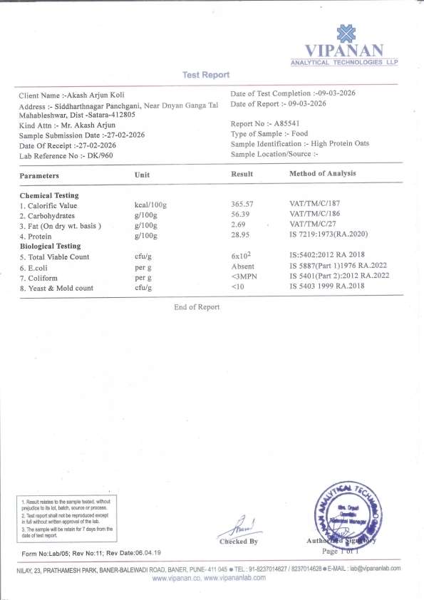 Proat Fuel – Pineapple Mango Instant Oats(1kg) - Image 3