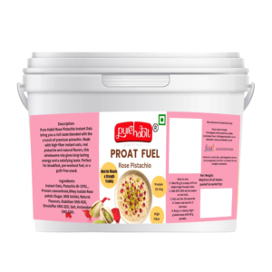 Proat Fuel – Rose Pistachio Instant Oats | High Protein Nutrition(1kg)