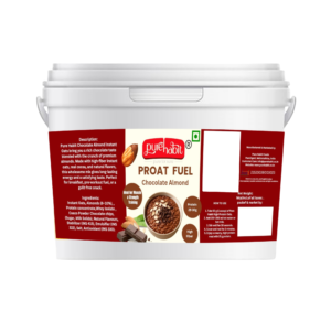 Proat Fuel – Chocolate Almond Instant Oats | High Protein Nutrition(1kg)