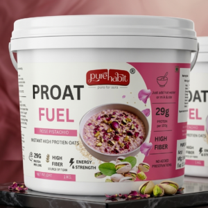 Proat Fuel – Rose Pistachio Instant Oats | High Protein Nutrition(1kg)