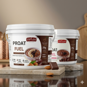 Pure Habit Proat Fuel Combo – Chocolate Almond & Mocha Chocolate Instant Protein Oats(2kg)