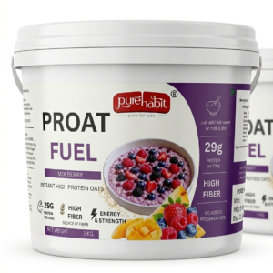 Proat Fuel – Mix Berry Instant Oats | High Protein Nutrition(1 kg)